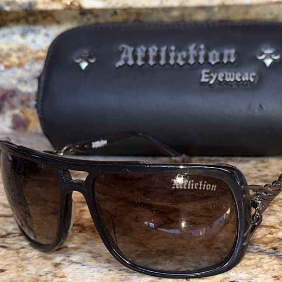 Affliction Other - Affliction Eyewear KNOX Sunglasses - Black Gunmetal BKGU w/case